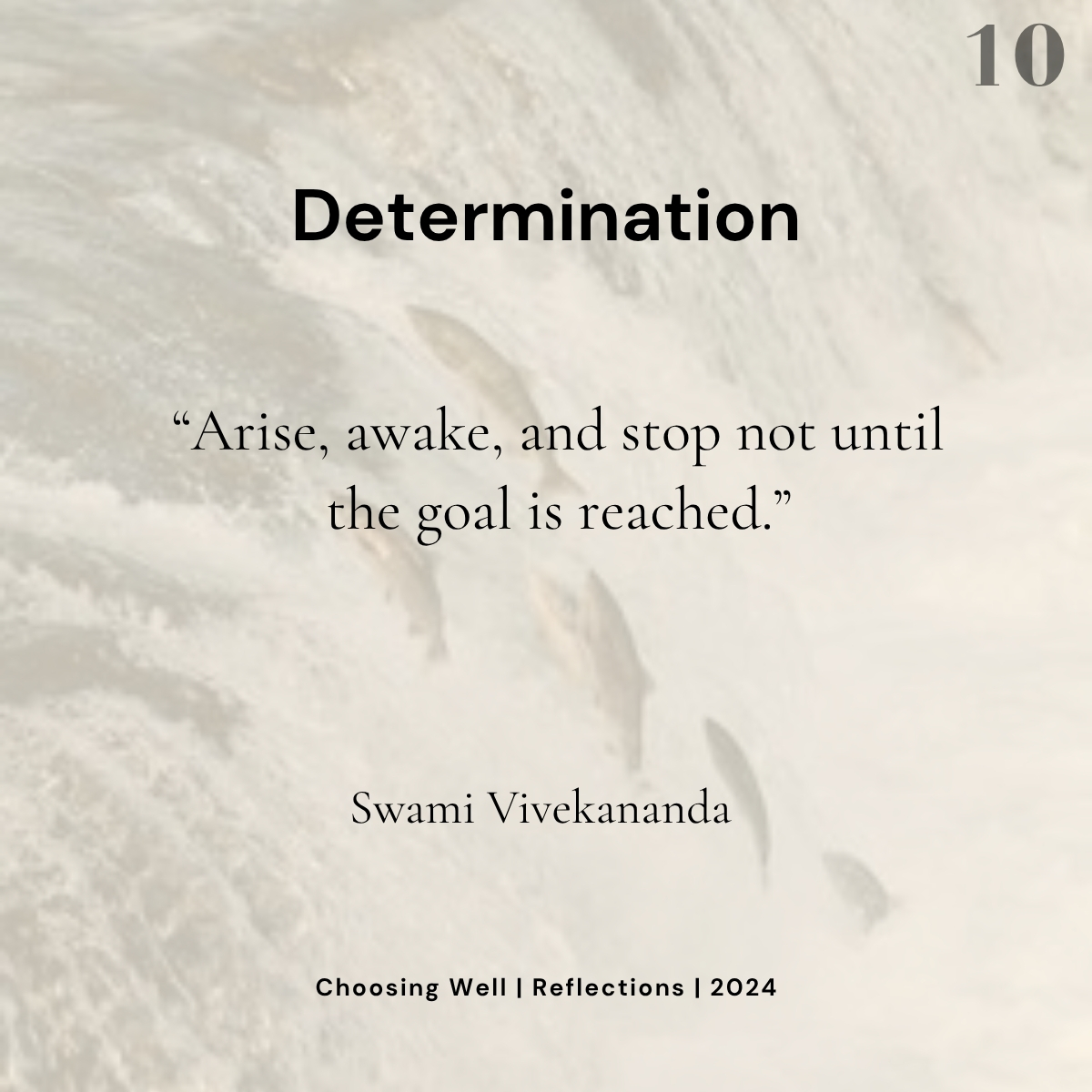 Choose Determination reflection card