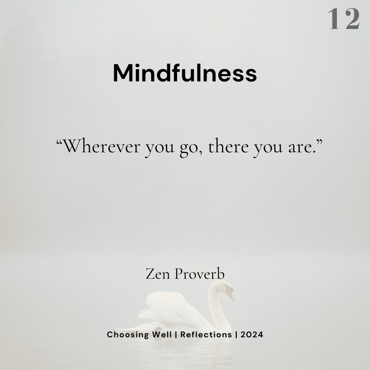 Choose Mindfulness reflection card