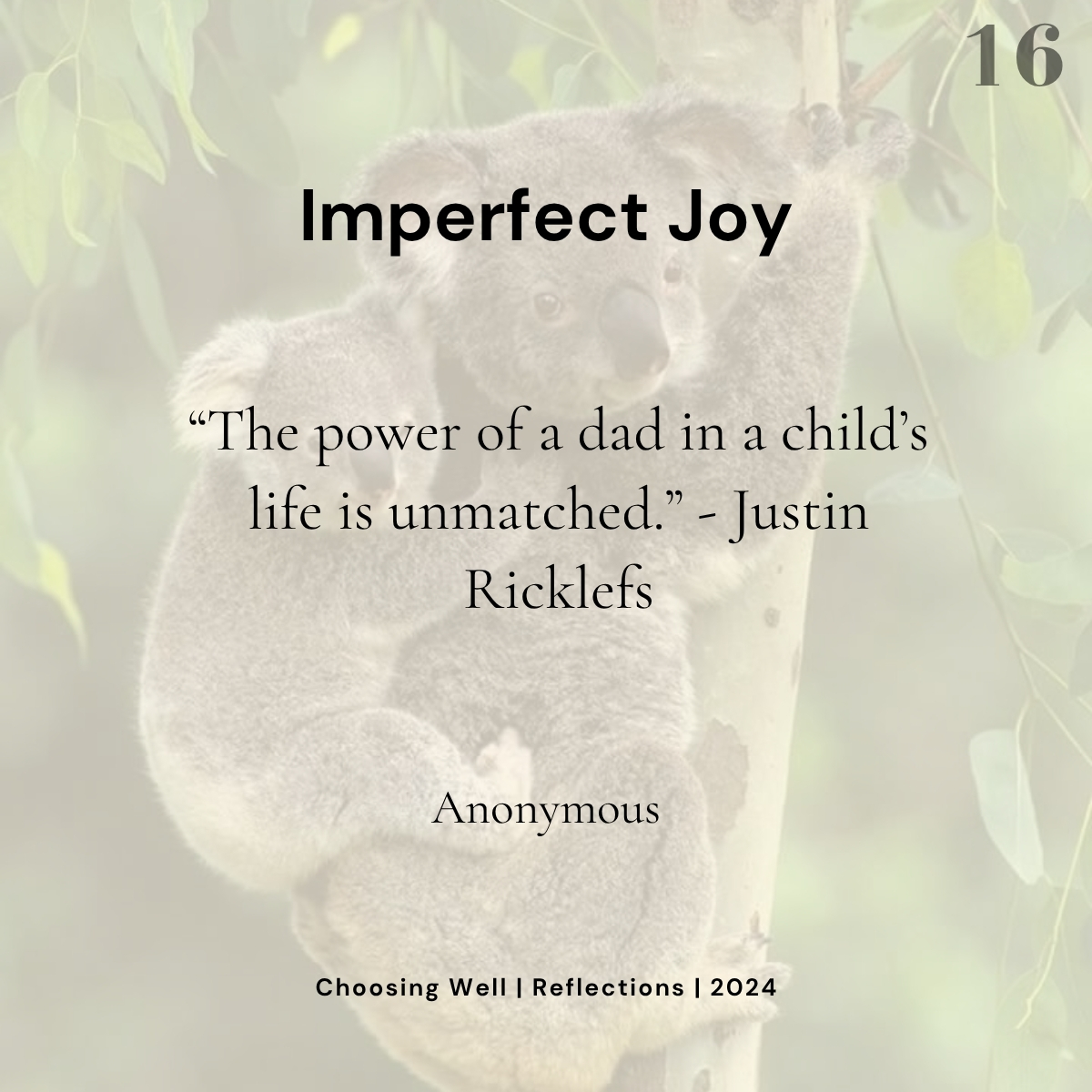 Choose Joy reflection card