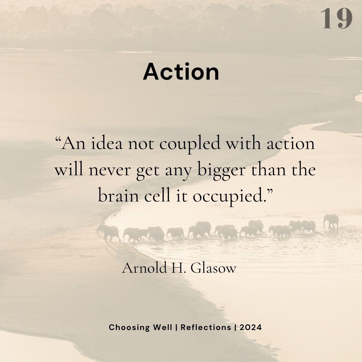 Choose Action reflection card