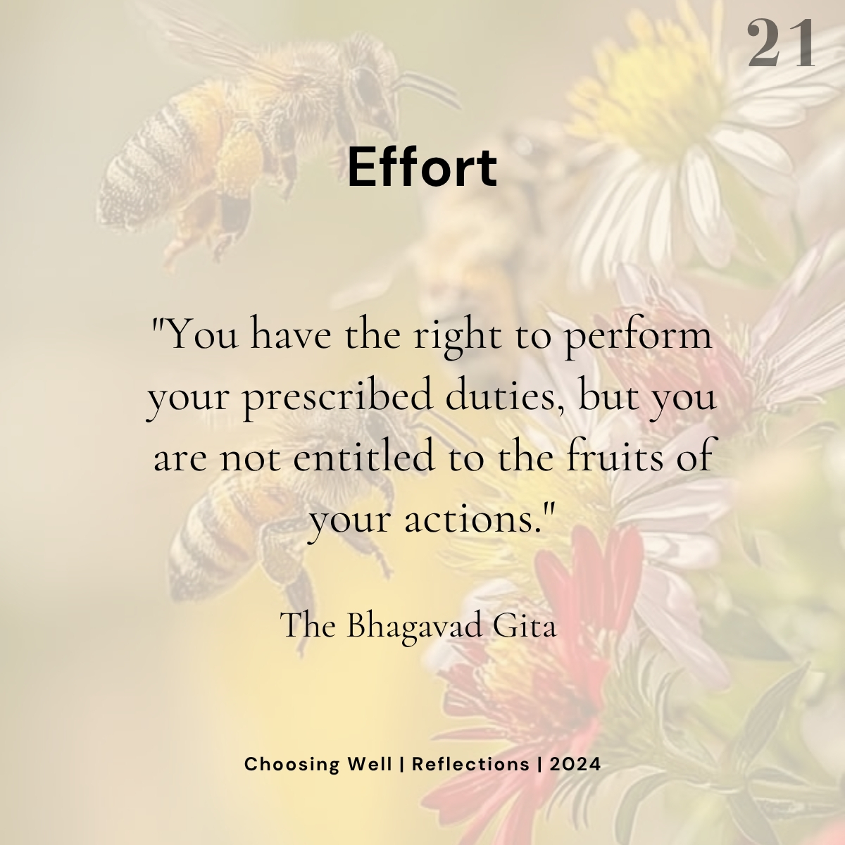 Choose Effort reflection card
