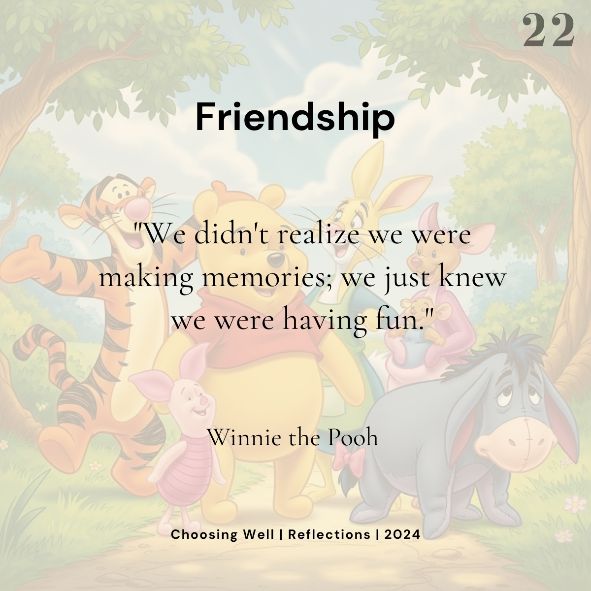 Choose Friendship reflection card