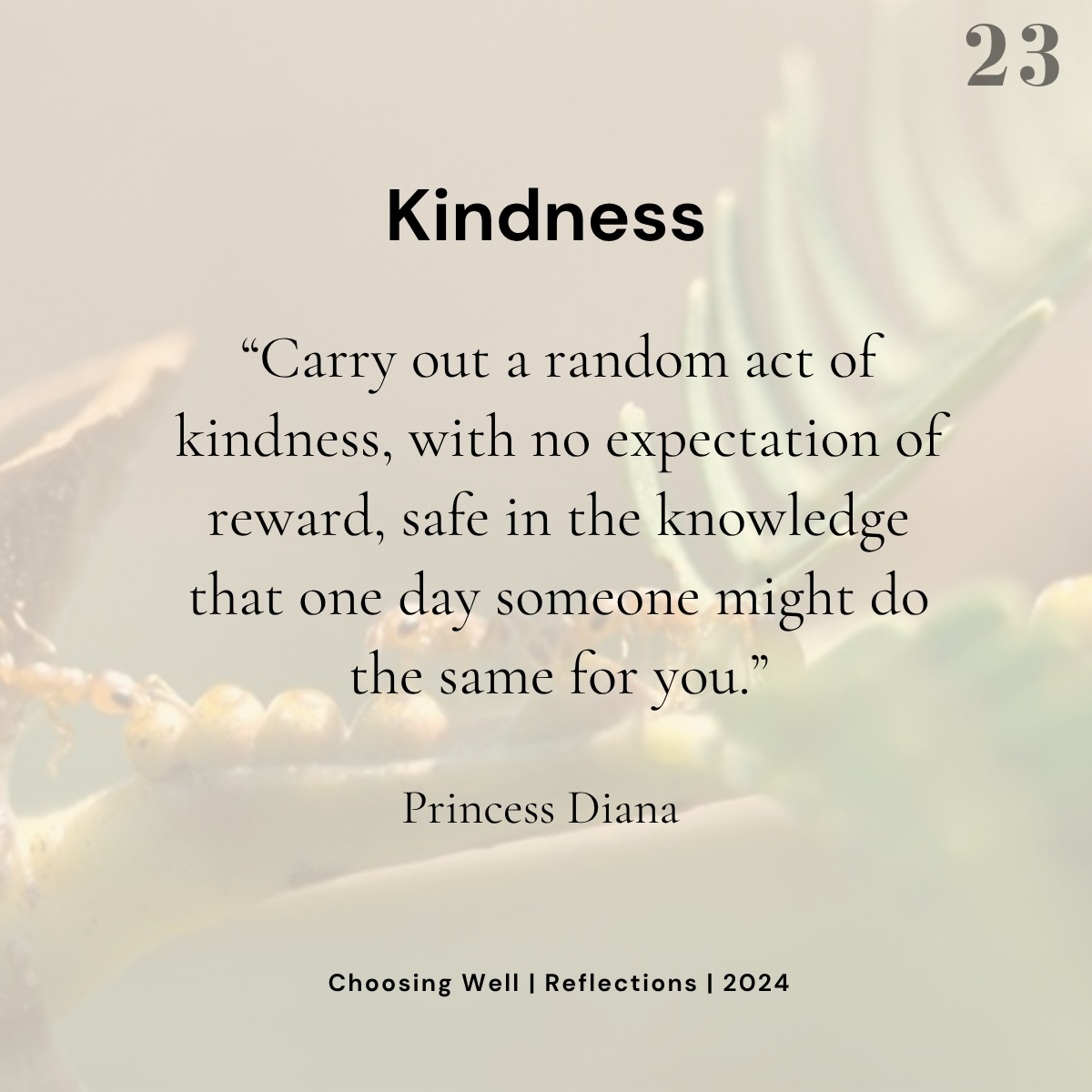 Choose Kindness reflection card