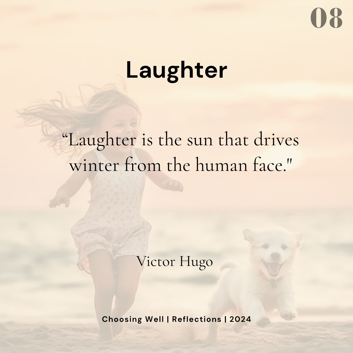 Choose Laughter reflection card