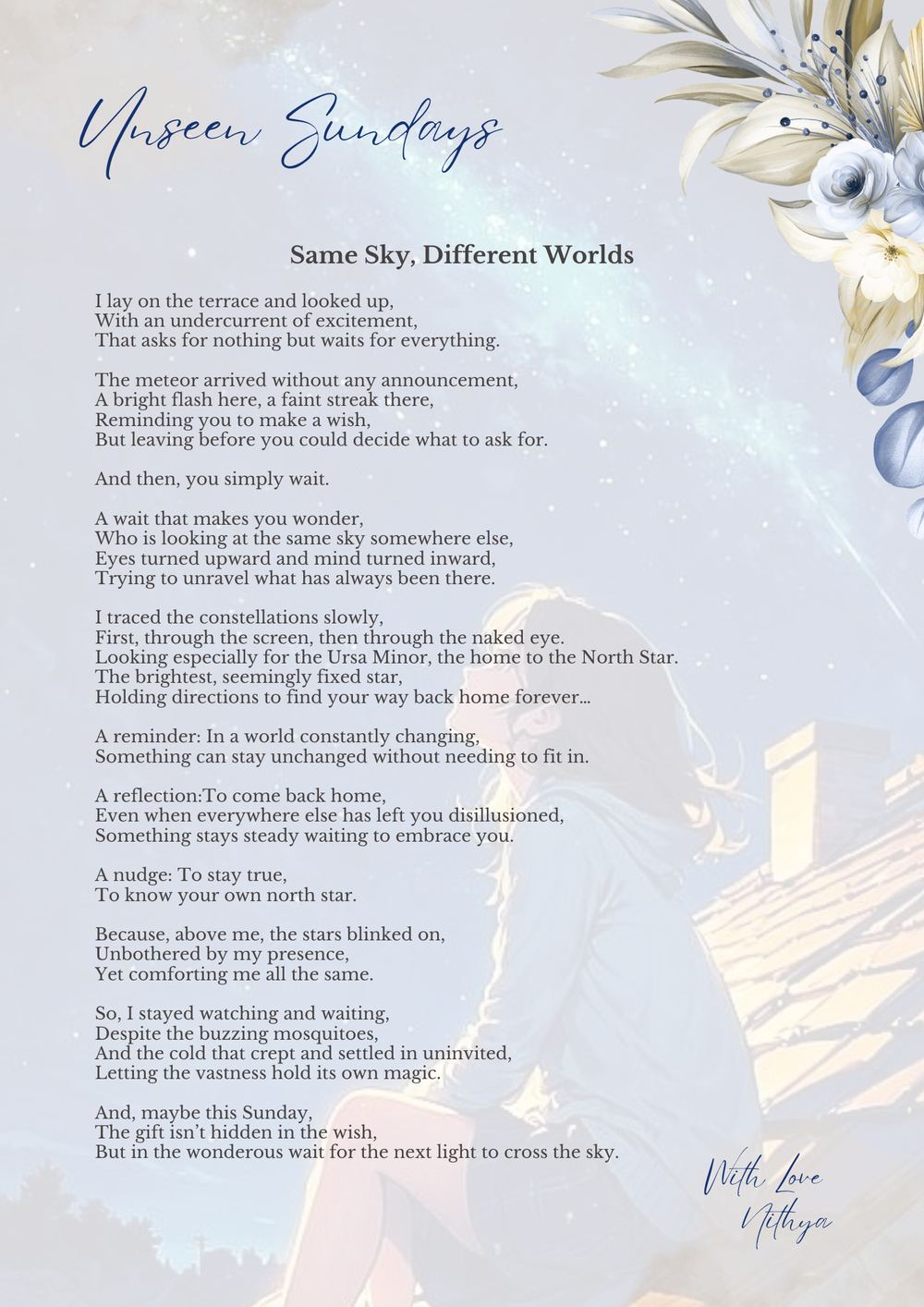Same Sky, Different Worlds — Unseen Sundays